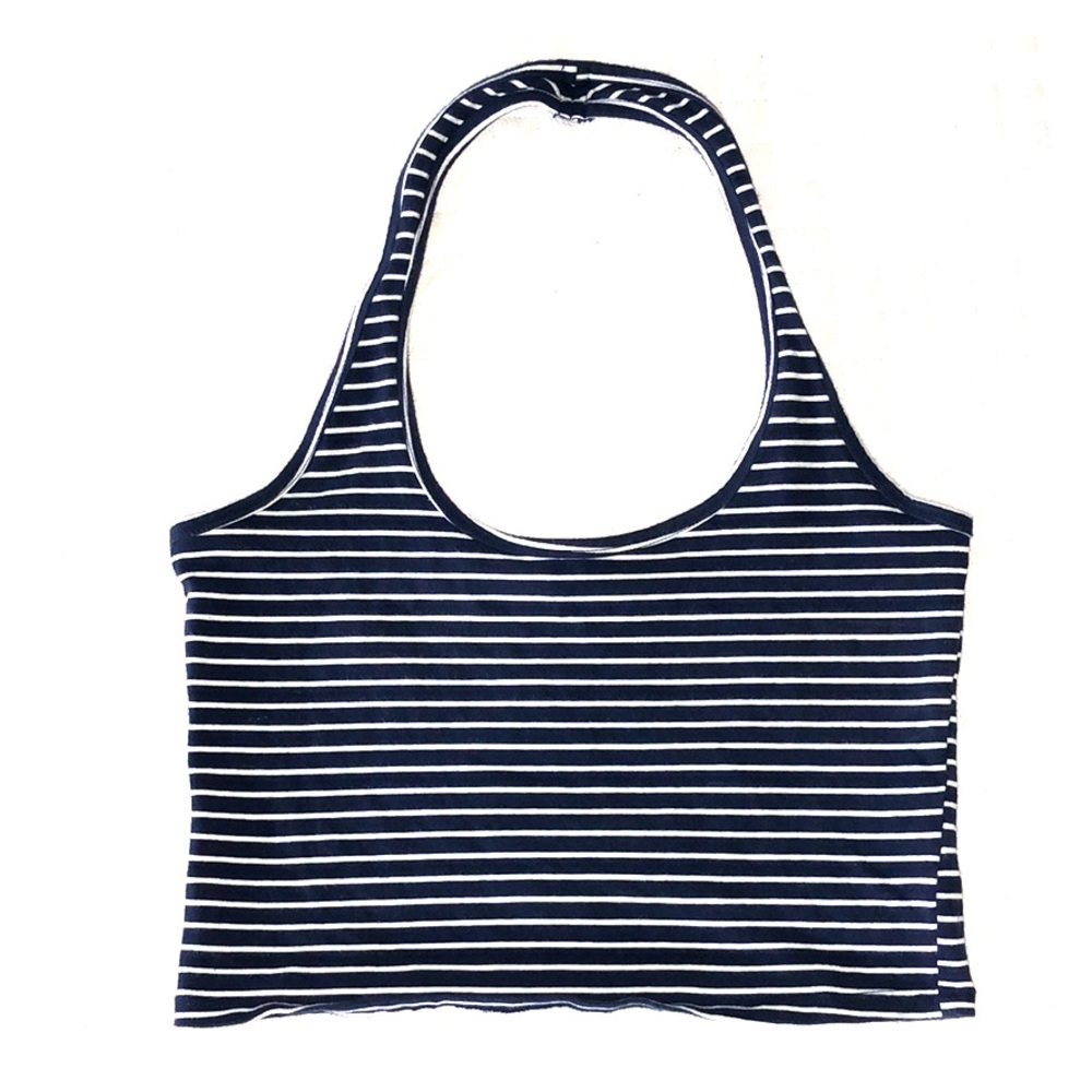Cropped Aeropostale Striped Halter Top